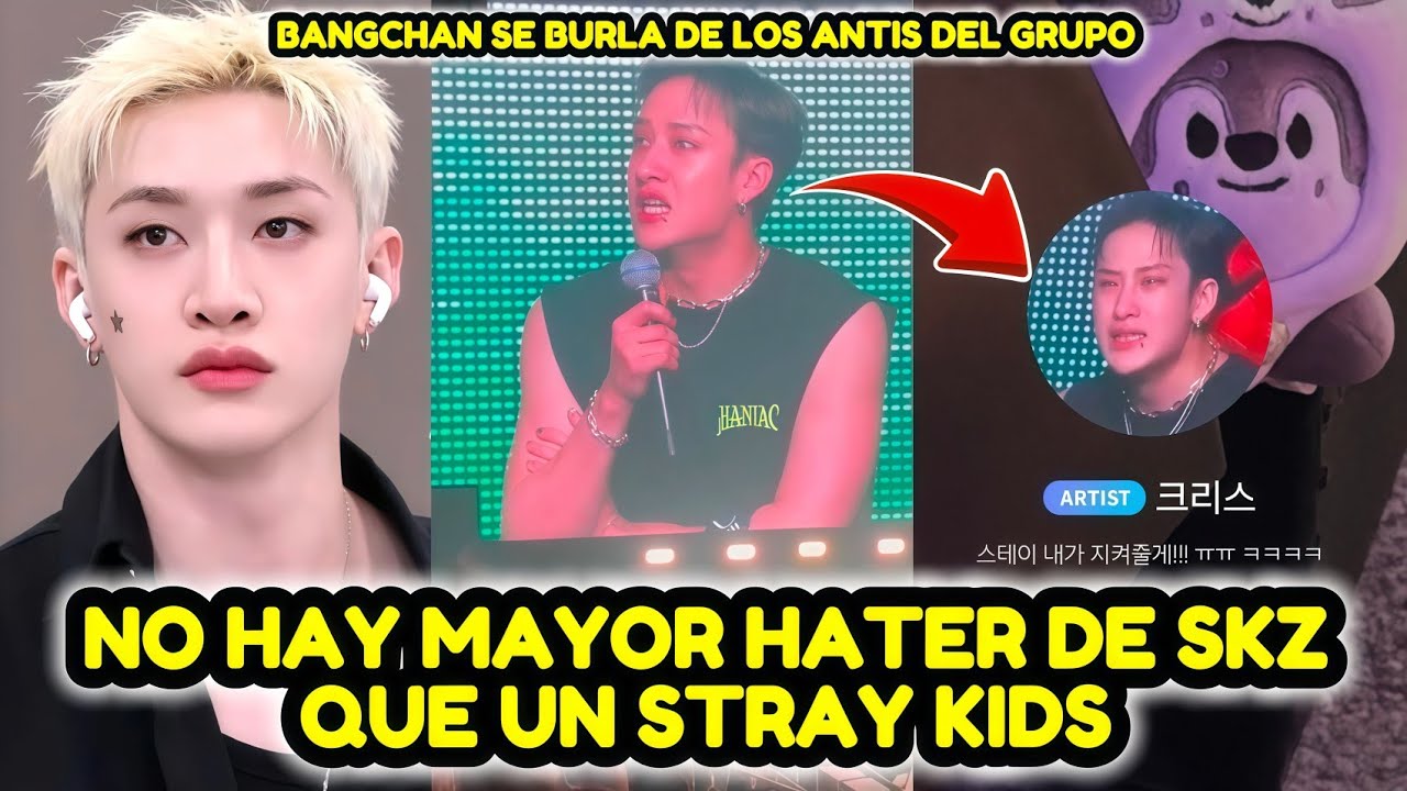 BANGCHAN DE STRAY KIDS SE BURLA DE LOS ANTIS DEL GRUPO AL HACERSE BULLY!NG EL MISMO!