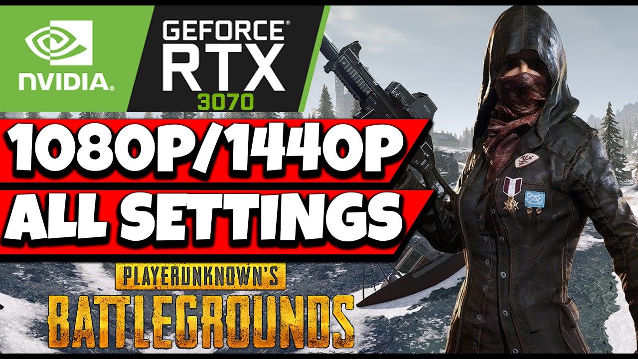PUBG - RTX 3070 + Intel Core i5 10400F 1080p/1440p All Setting Preset Gameplay
