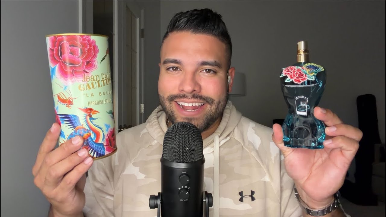 ASMR Unboxing Jean Paul Gaultier Labelle Paradise Fresh Garden Perfume 🌿🌸🌷| Relaxing & Tingly