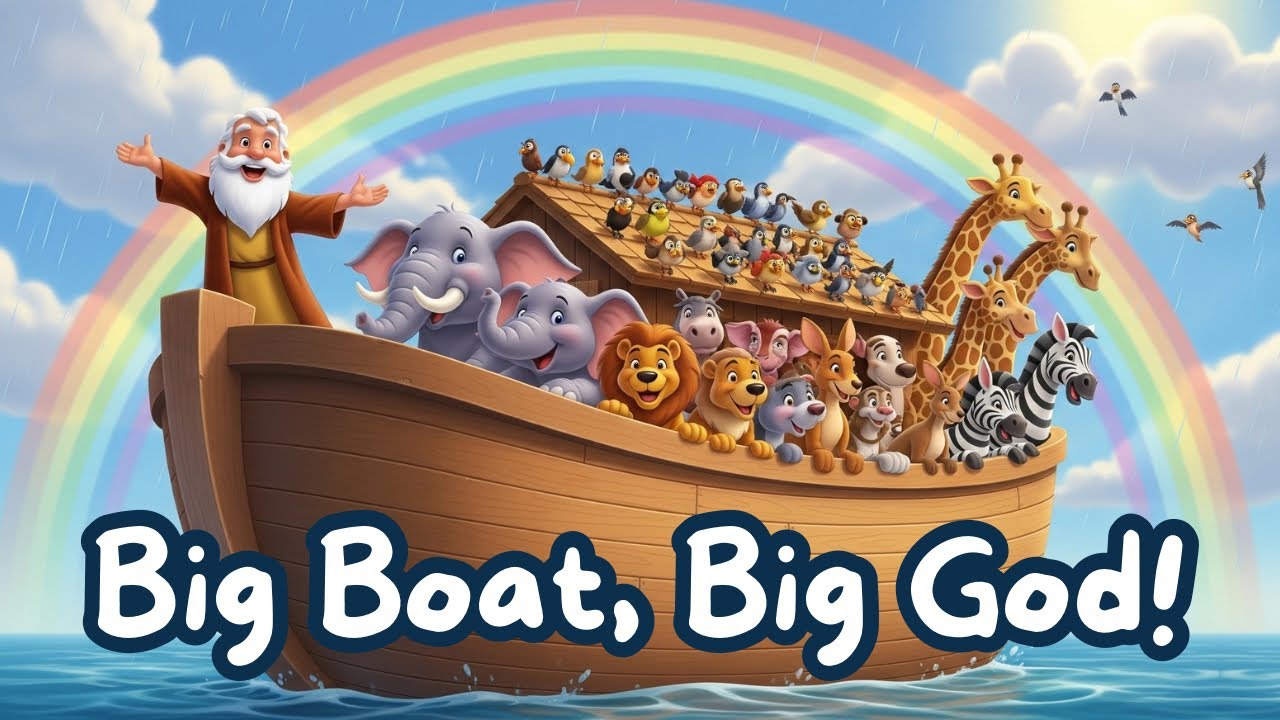 Big Boat, Big God! | Noah and The Ark | Bible Toddler Tunes