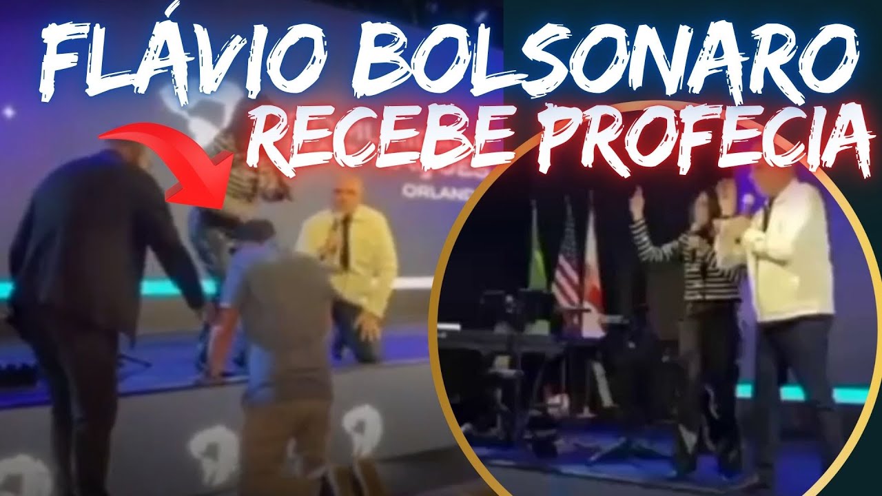 Profecia para Fl&aacute;vio Bolsonaro no Culto da Fam&iacute;lia em Orlando