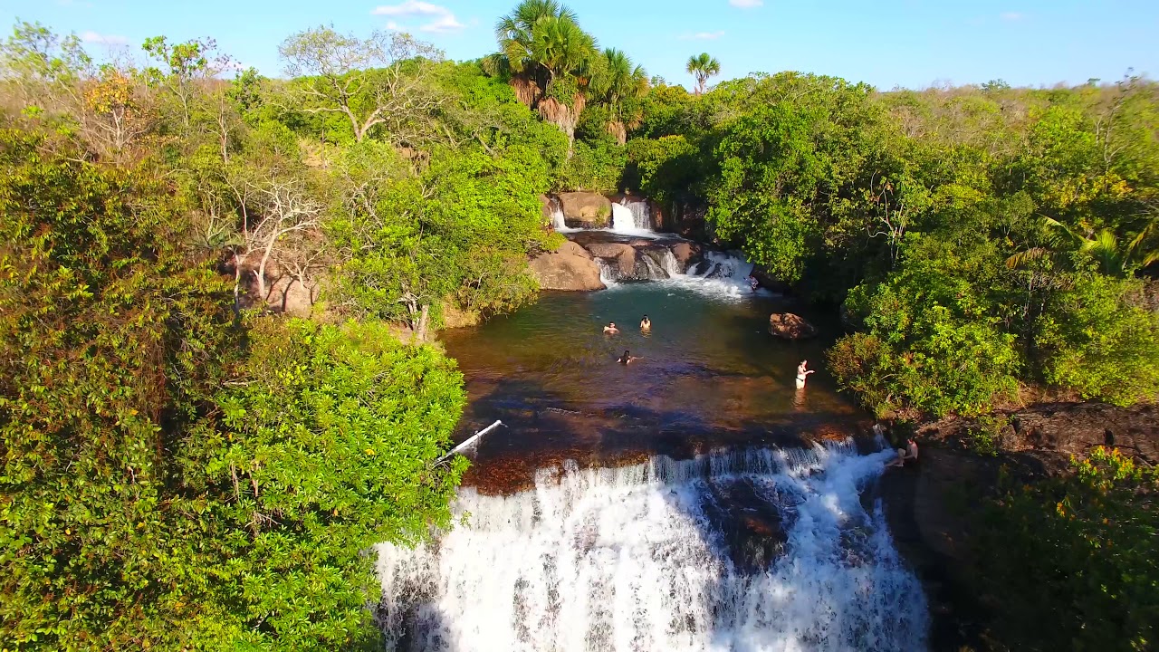 Drone Cachoiera Palmeiras - Terra Ronca - São Domingos -GO