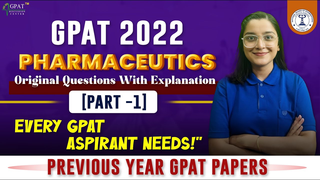 GPAT- 2022 || PART- 1- PHARMACEUTICS || MANTRA BOOK DETAILED EXPLANATION