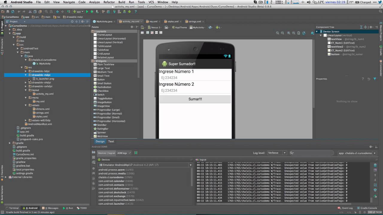 Curso de Android - Segunda Clase, Views y Activities
