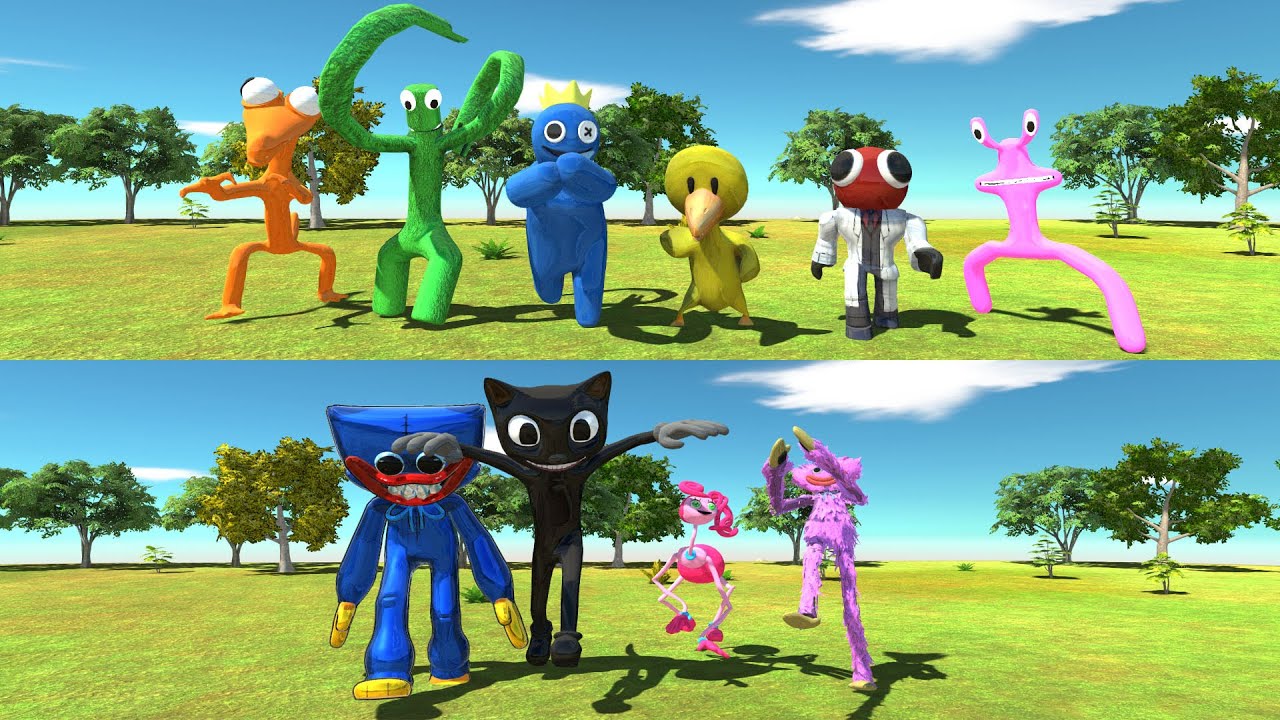 Which Team Will Win? Poppy Playtime vs ALL Rainbow Friends - Animal Revolt Battle Simulator
