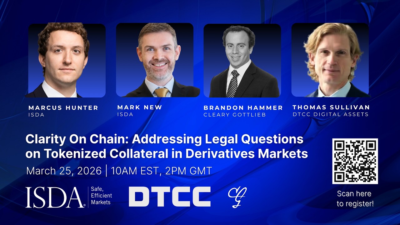 Clarity On Chain: Addressing Legal Questions on Tokenized Collateral in Derivatives Markets