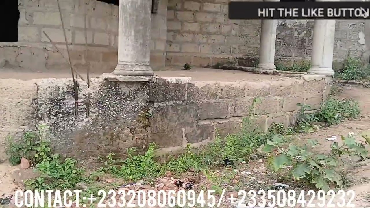 AN UNCOMPLETED HOUSE FOR SALE AT AMANFROM ON THE KASOA ROAD.