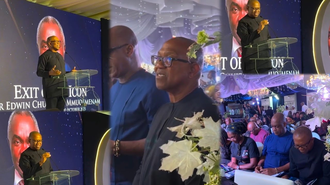 Peter Obi Delivers Powerful Speech At Edwin Chukwueke Tribute