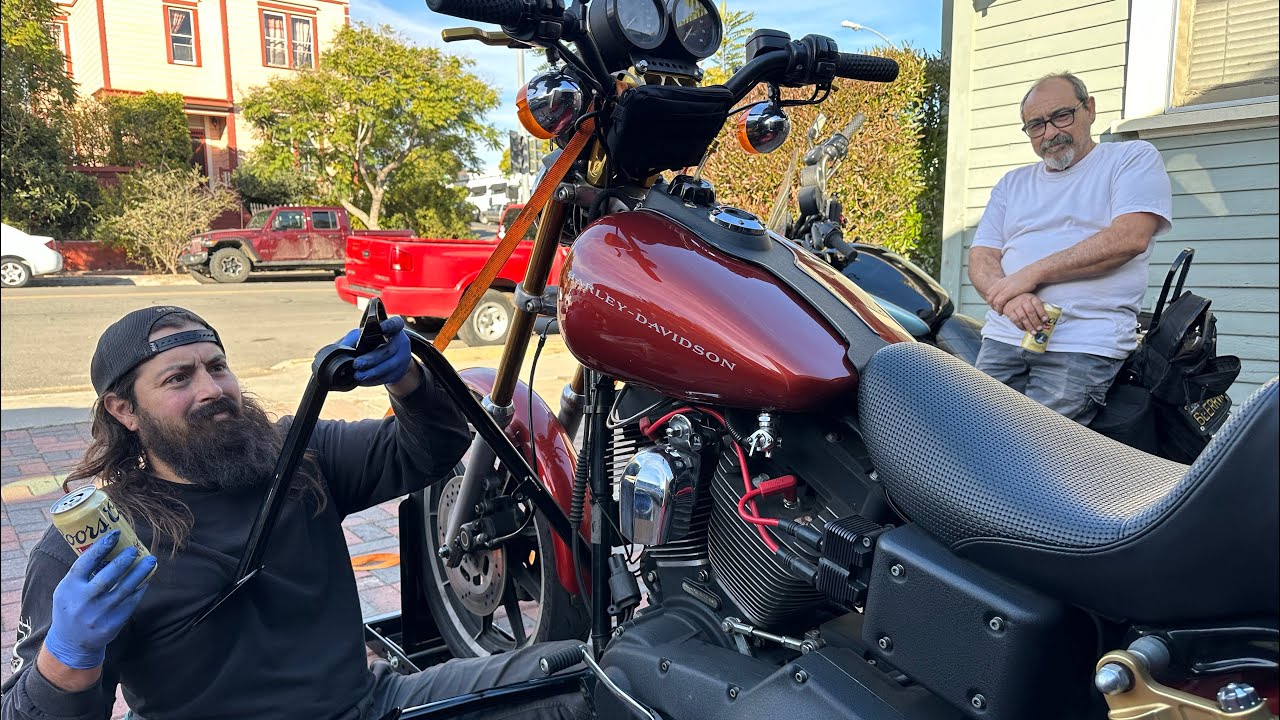 Installing a Big Bear Choppers Motor Mount & Imzz Elite Crash Bar on a 99’ Harley Davidson FXDX
