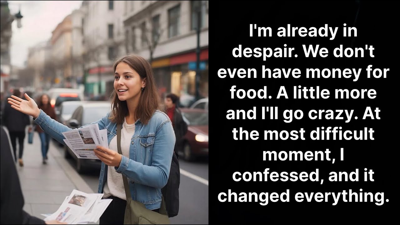 I'm already in despair. We don't even have money for food. A little more and I'll go crazy. 