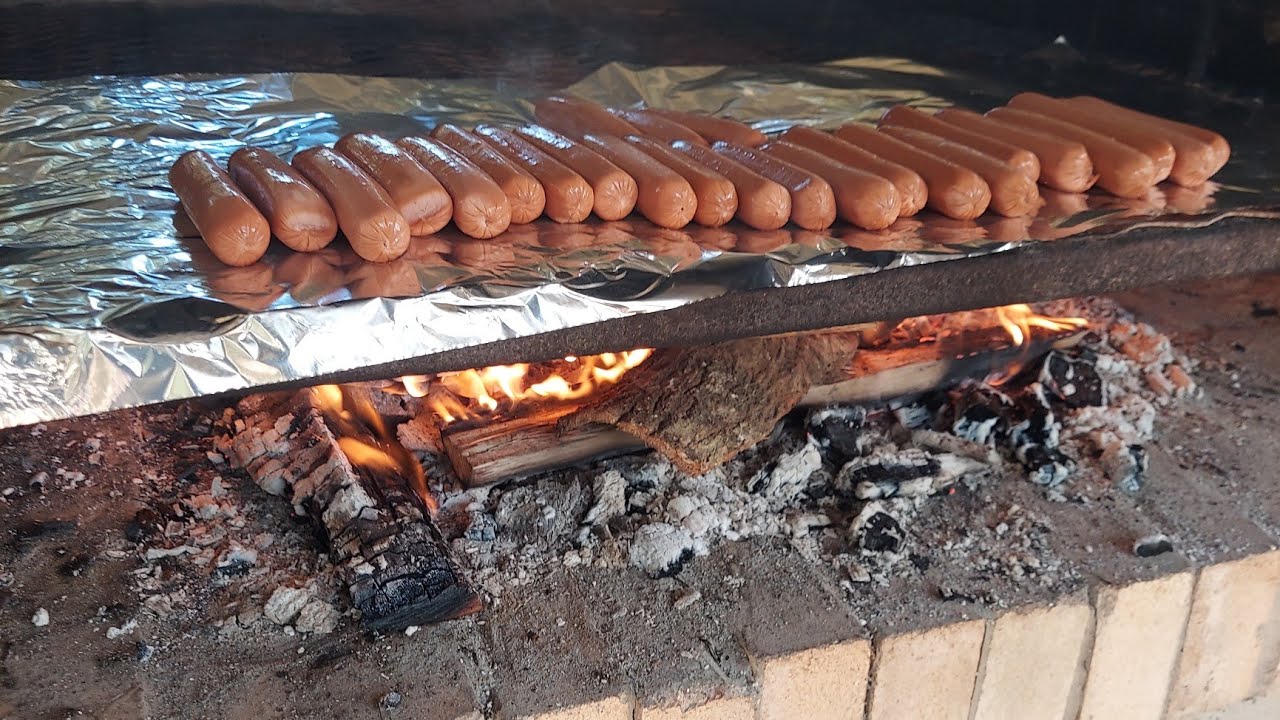 Grilling On A Public Grill Without Any Charcoal!!!!