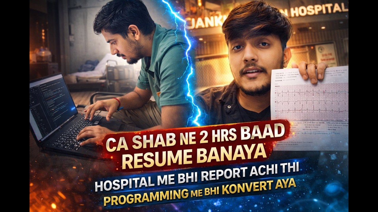 2 HRS Me Resume Banawa Diya 😱 | Hospital Report Bai Good & Programming Me Convert ! 💻🏥🔥