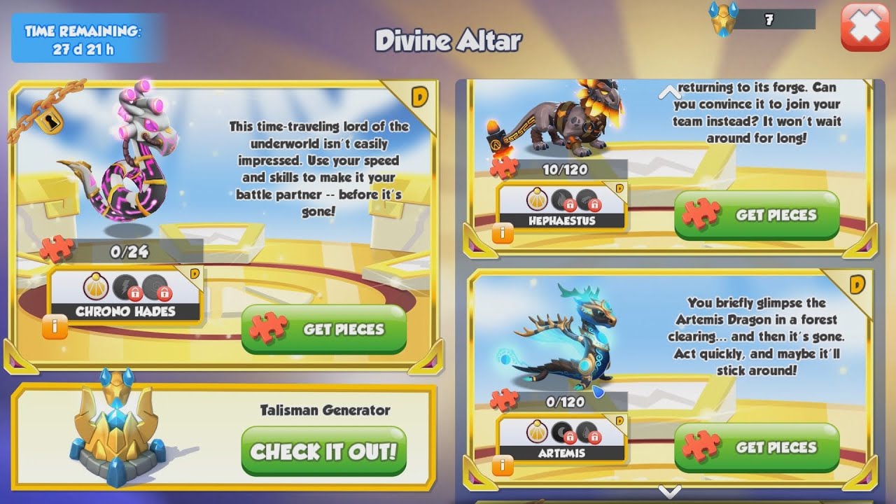 #DML The Divine Fest - Marble & Sand Event - Dragon Mania Legends