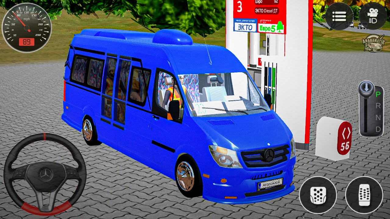 Modifiiyeli Minibüs Dolmuş Sürüş Simülatör Oyunu - MiniBus Club - Android GamePlay