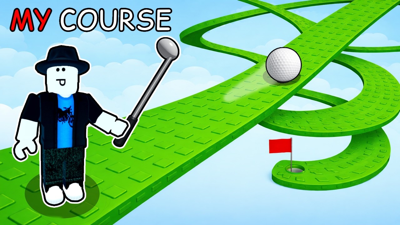 i made the MOST INSANE MINI GOLF COURSE in Roblox...