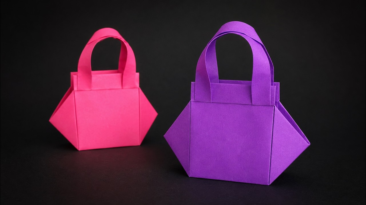 DIY Paper Gift Bag or Mini Purse &ndash; Easy Step-by-Step Tutorial 