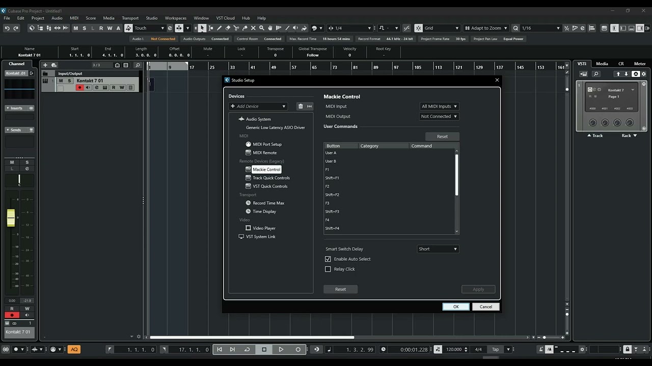 Setup M-Audio Keystation 49 Mk3 In Cubase