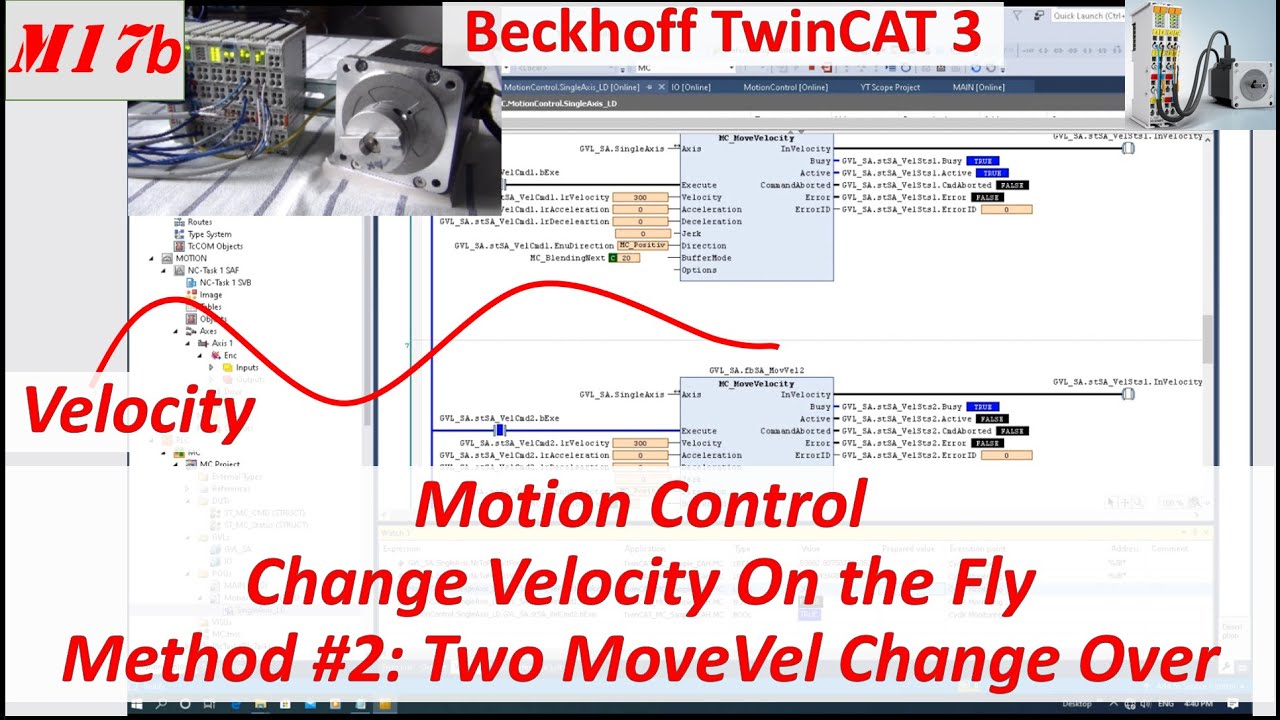 MB17b. [TwinCAT 3 NC] Изменение скорости «на лету» — два MC Velocity FB [21/21]