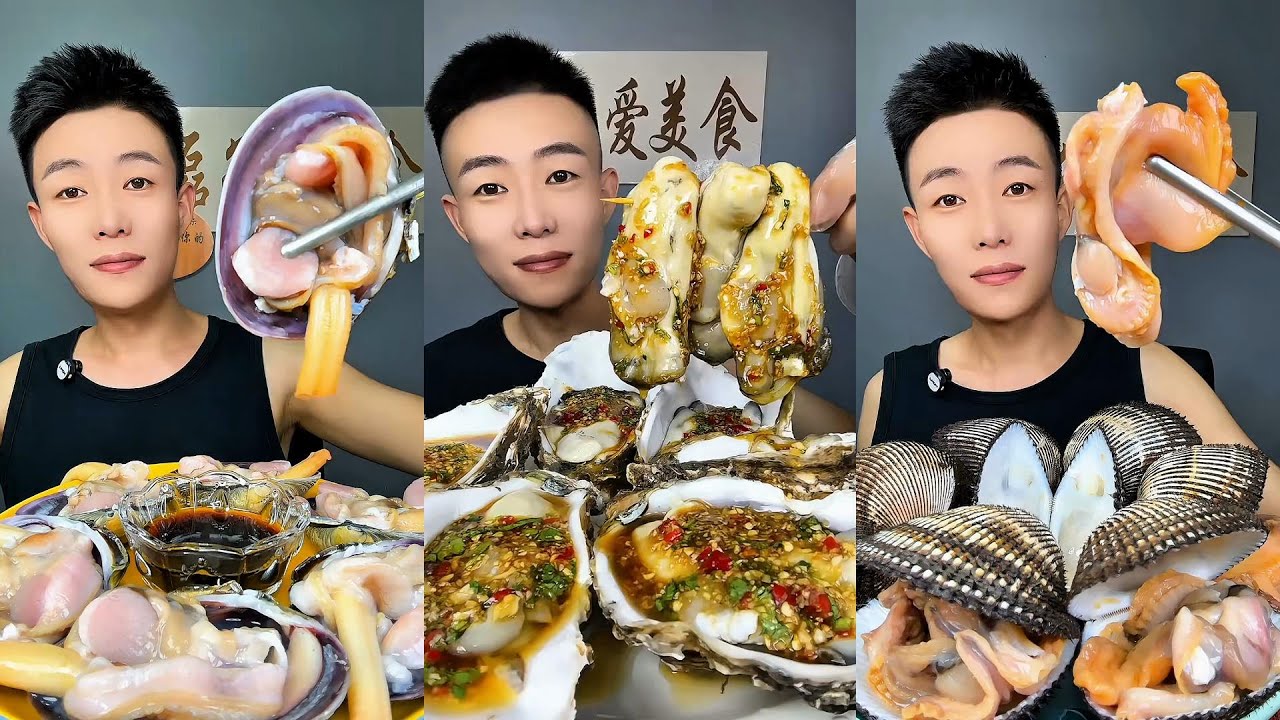 🦐🦪 ASMR Seafood Mukbang | Eating Raw Spicy Shellfish Feast | Ultimate Fresh Seafood Platter