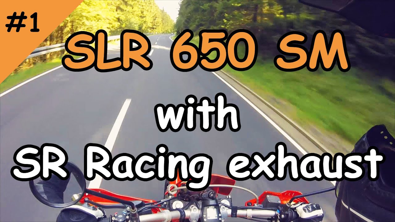 Honda SLR 650 SM with SR Racing exhaust
