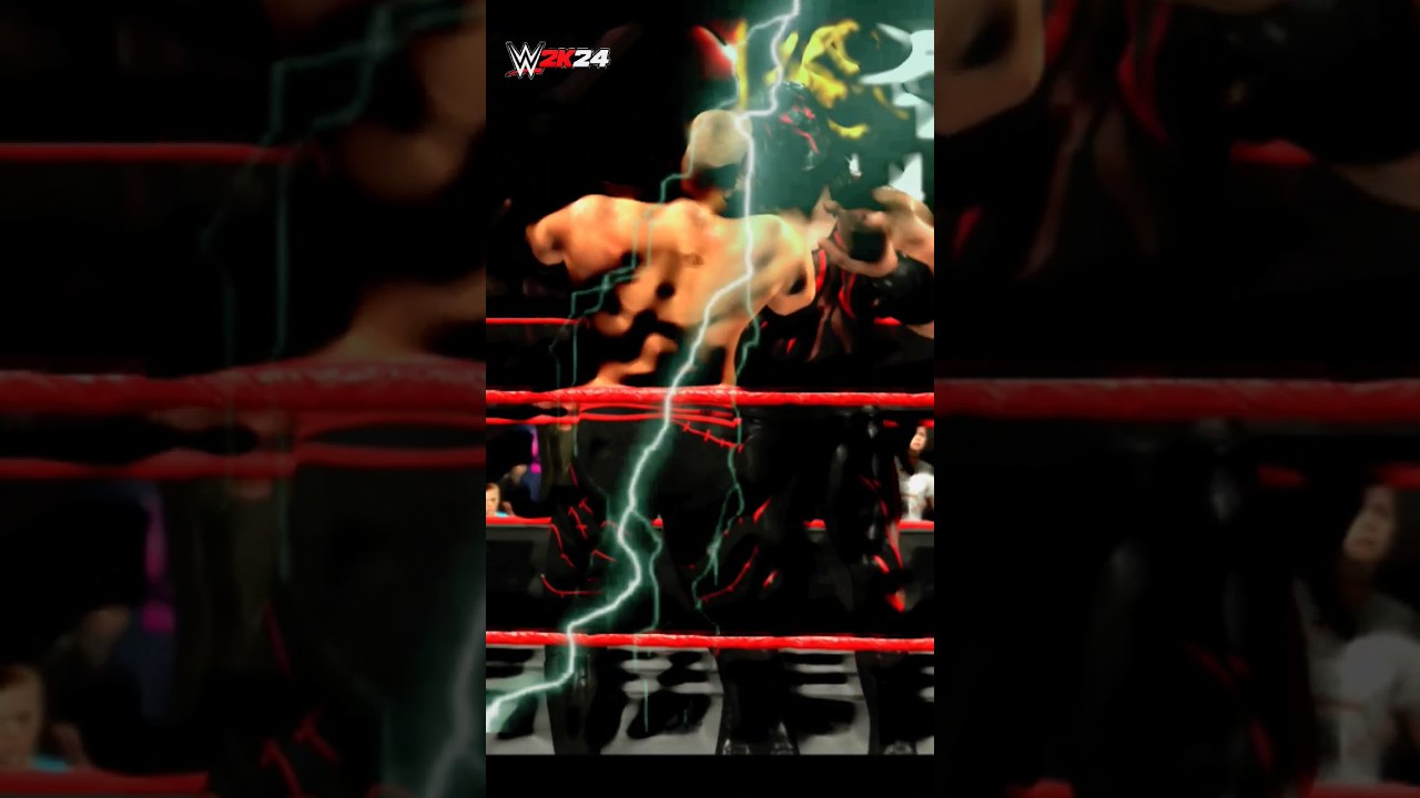The power of Masked kane 🔥 #2k24 #wwe #shorts #power #redmachine #kane #chokeslam