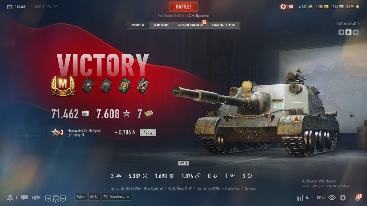 Blyskawica 5.4K DMG Victory (DRG WoT Gameplay) World of Tanks