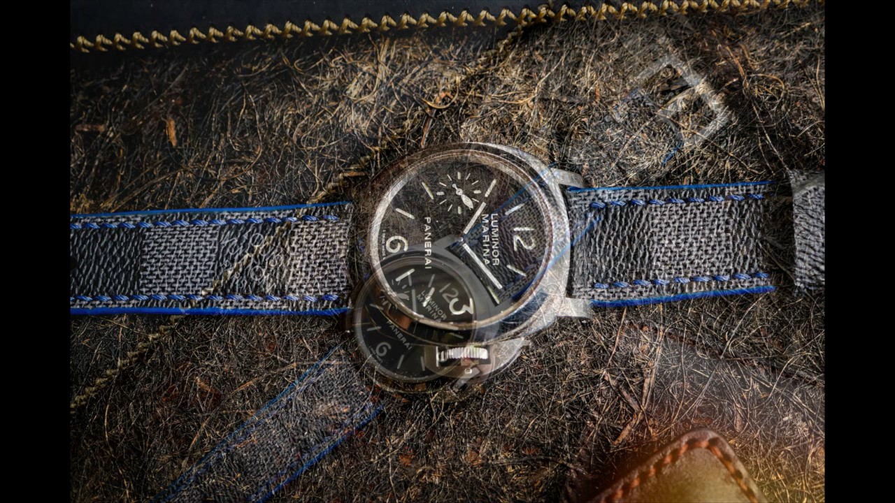 LV Straps cut from Old Bags Custom Made for Apple Watch, Panerai, SevenFriday