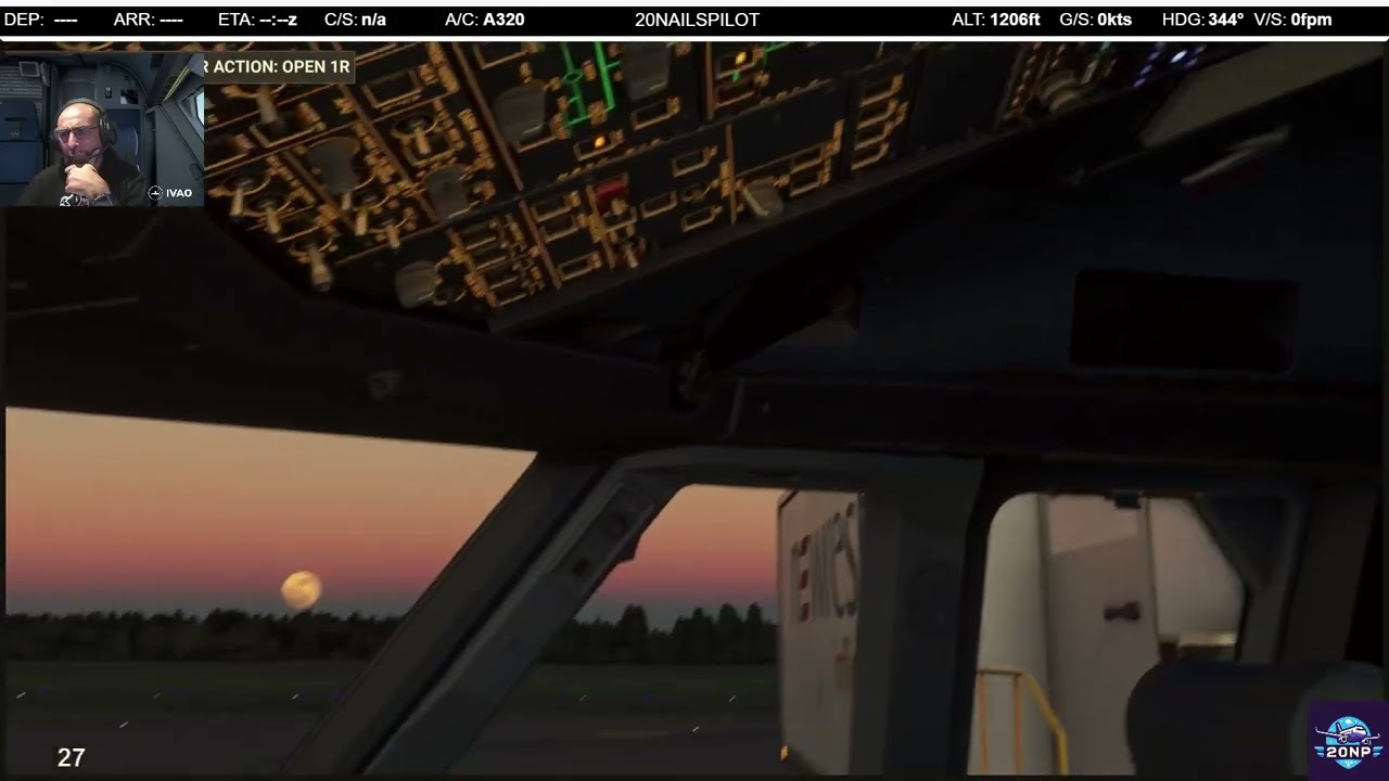 LEST - LEMG IVAO FS2020 FENIX A320 FS2CREW FSREALISTIC WINWING PEDALES, FCU & EFIS-L Music provided