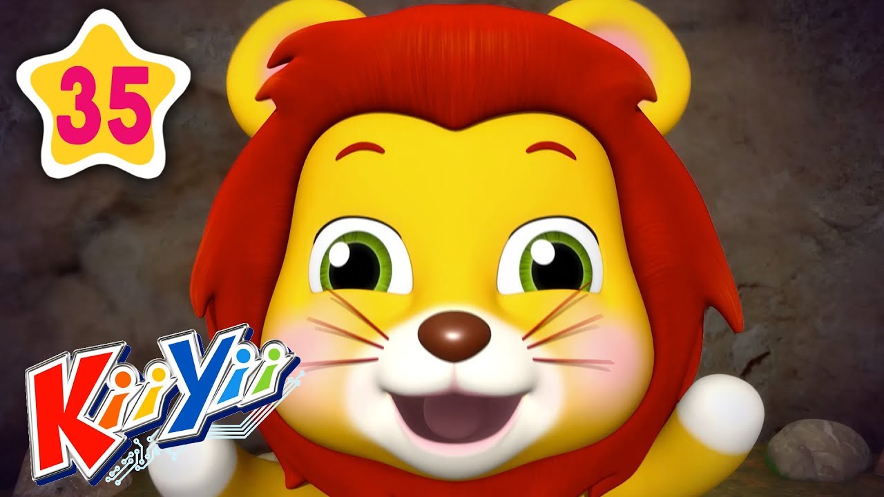 Going On A Lion Hunt | Cute Animal Songs! | Nursery rhymes & kids songs | KiiYii | ABCs and 123s