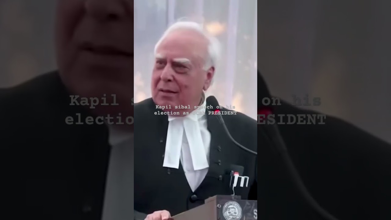 Adv. kapil sibal's speech on his electionb as SCBA president Full video link given in description