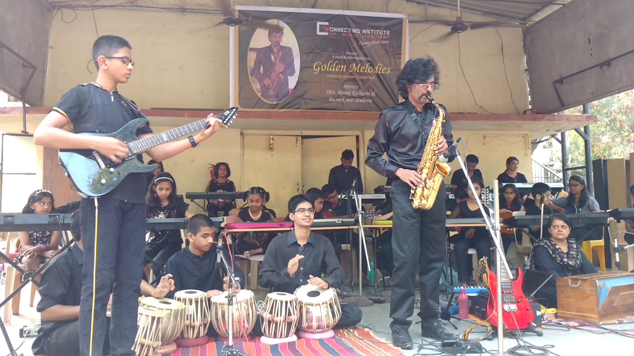 Sholay Title Music | Manoj Kulkarni | Saxophone | By Connecting Institute Students