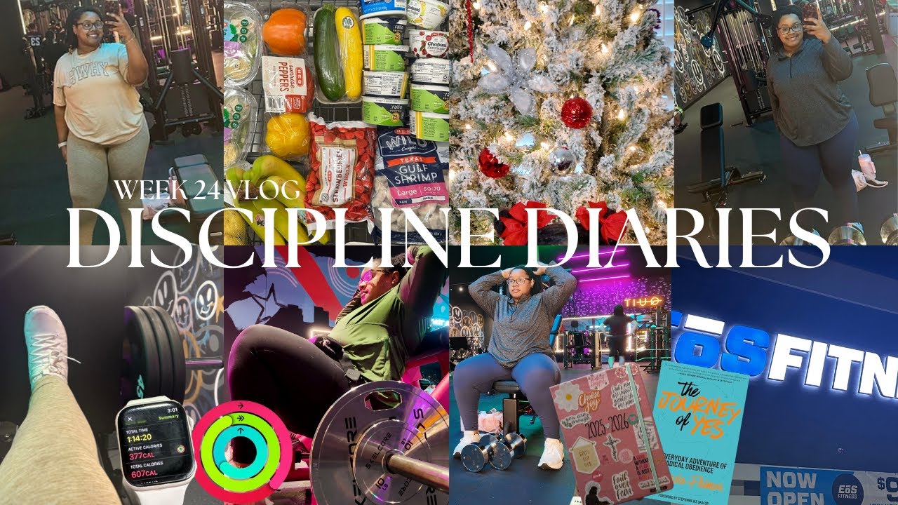 back in the gym, 90 day challenge review, christmas chats, weight loss vlog | Discipline Diaries 24