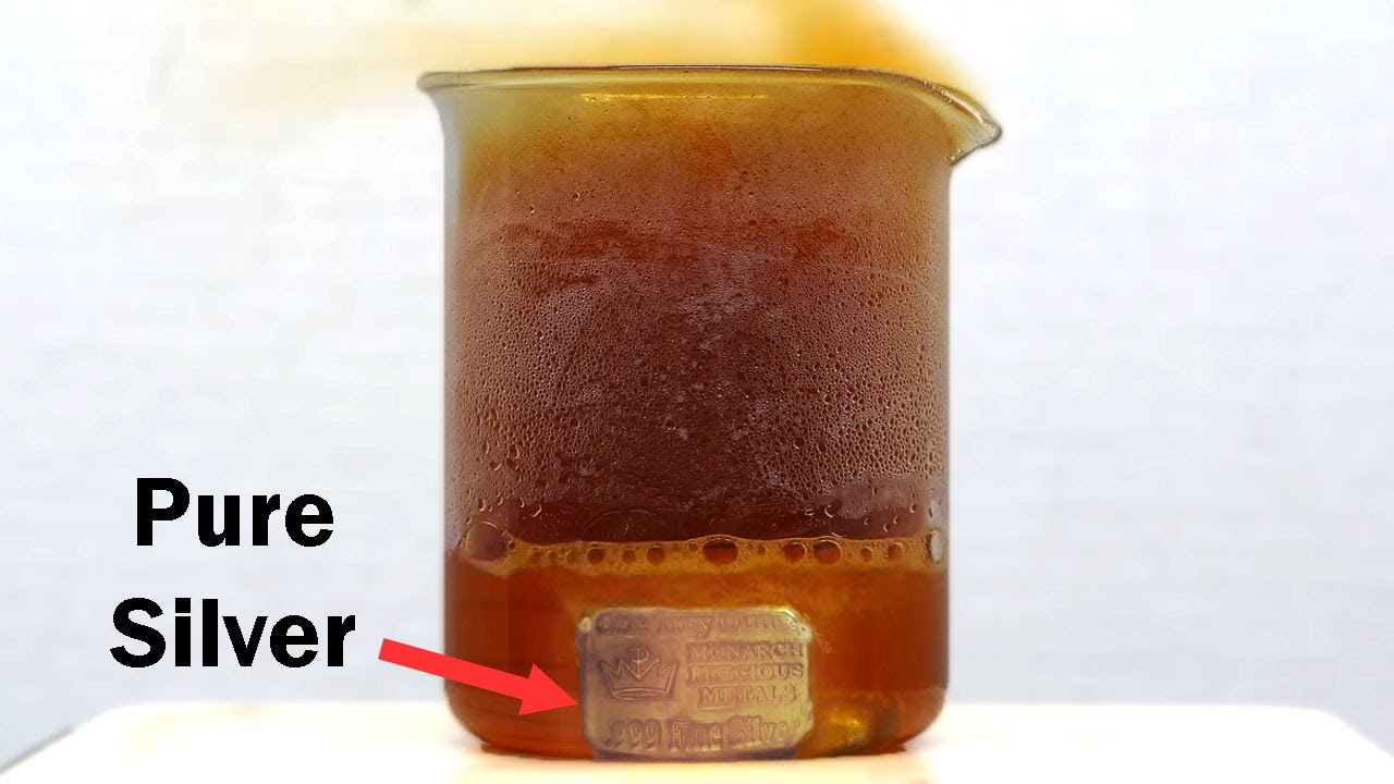 Dissolving pure silver to make silver nitrate