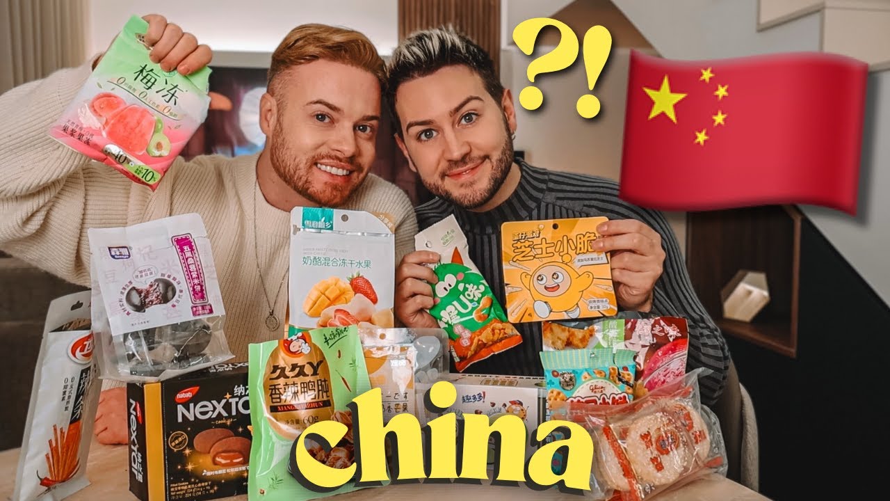 EXPERIMENTÁMOS COMIDA QUE SÓ EXISTE NA CHINA *caixa mistério* 🇨🇳