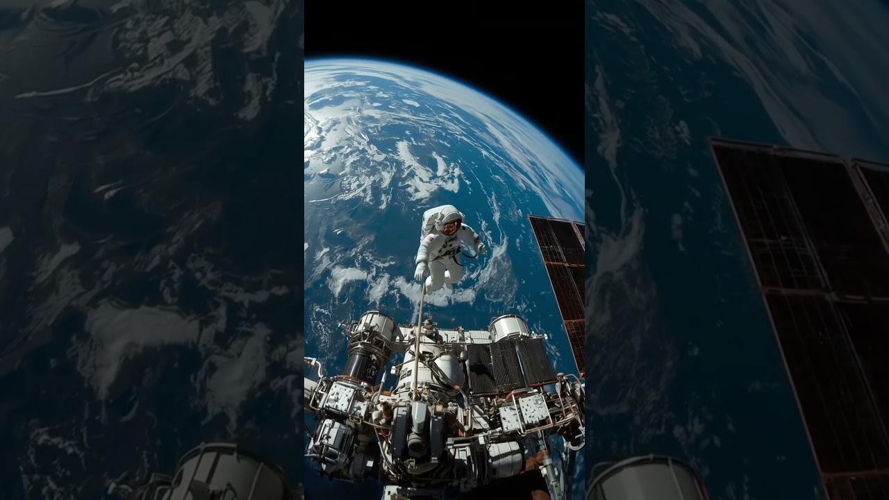 Witnessing the Blue Marble from space.A humbling perspective. 🌍 #NASA #Space#ai