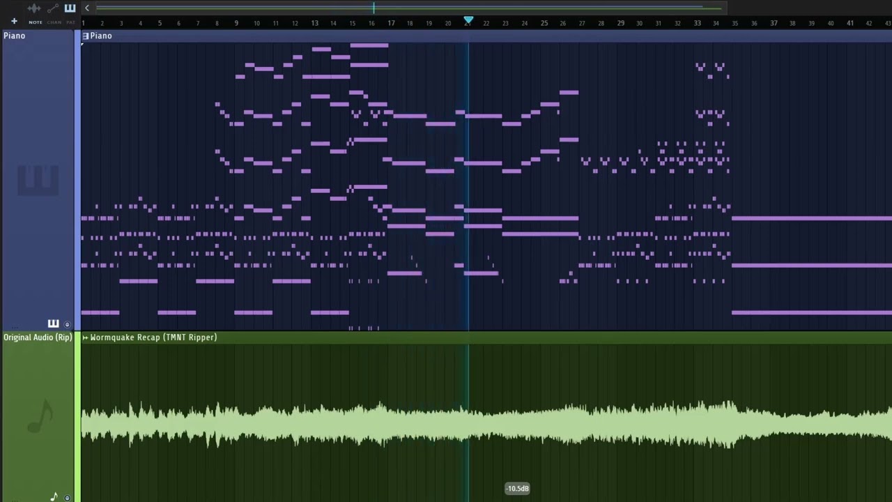 Wormquake Recap - Piano Cover (Draft) (TMNT 2012)