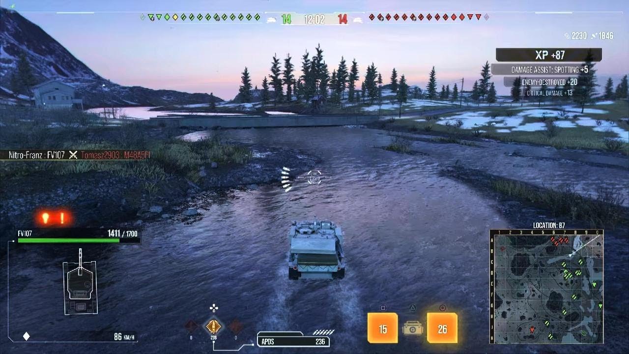 FV107 Mastery on Fredvang no bullets left hm spot and Ram :) WoT Console with Nitro-Franz