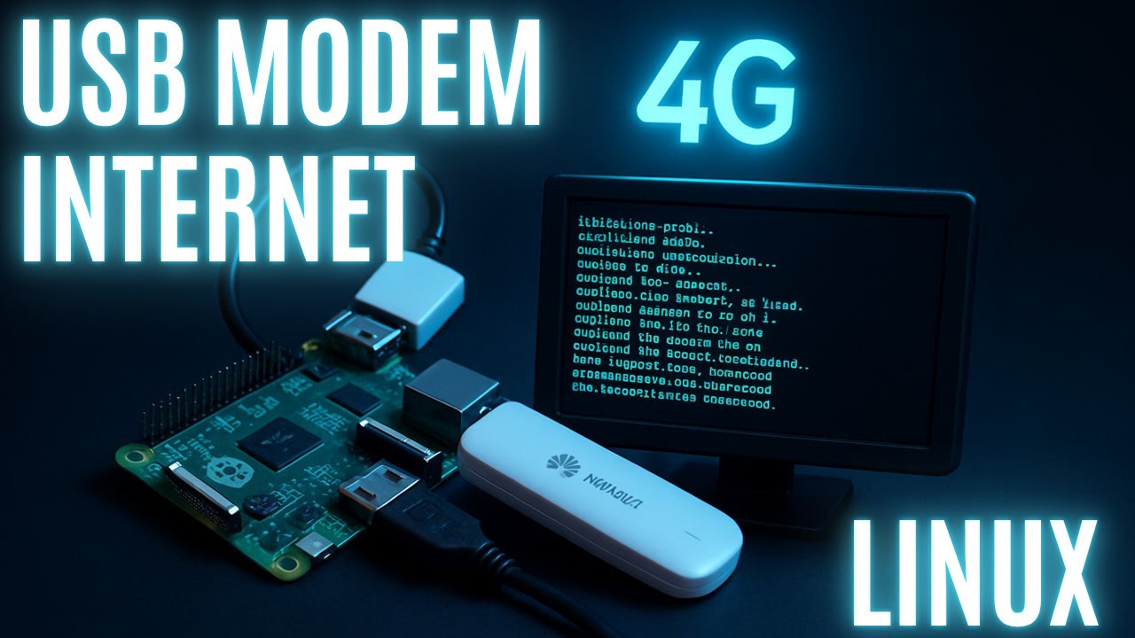 Jak uruchomić internet z modemu USB na Linuxie | Raspberry Pi | Huawei | LTE 4G