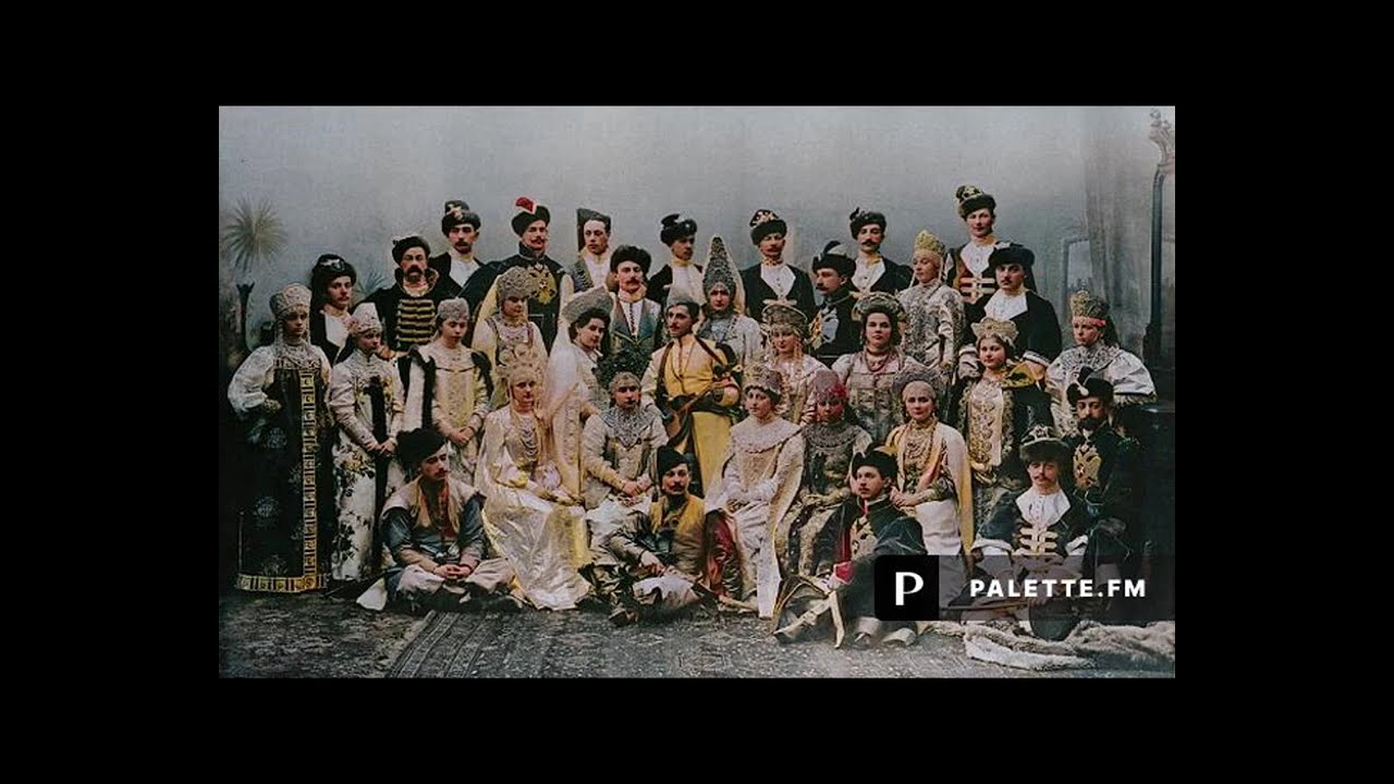 Fashion and Style.Romanov Costume Ball 1903. Royalty Played Cards.