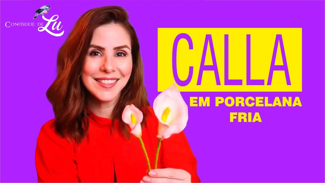 Como fazer a Flor Copo de Leite em Porcelana Fria