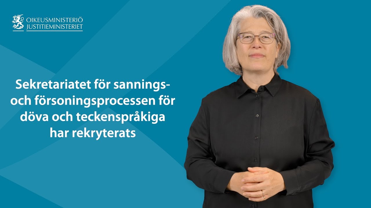Sekretariatet för sannings- och försoningsprocessen för döva och teckenspråkiga har rekryterats