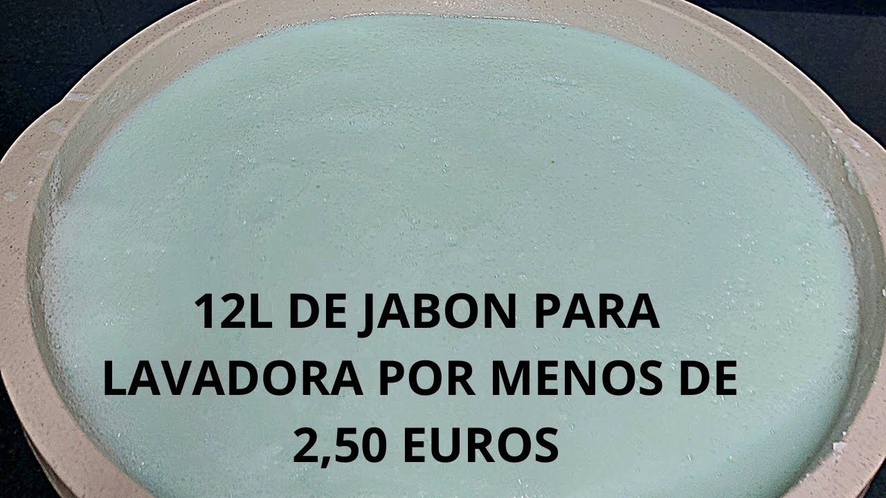 JABÓN PARA LAVADORA FÁCIL 12L POR MENOS DE 2,50 EUROS!!