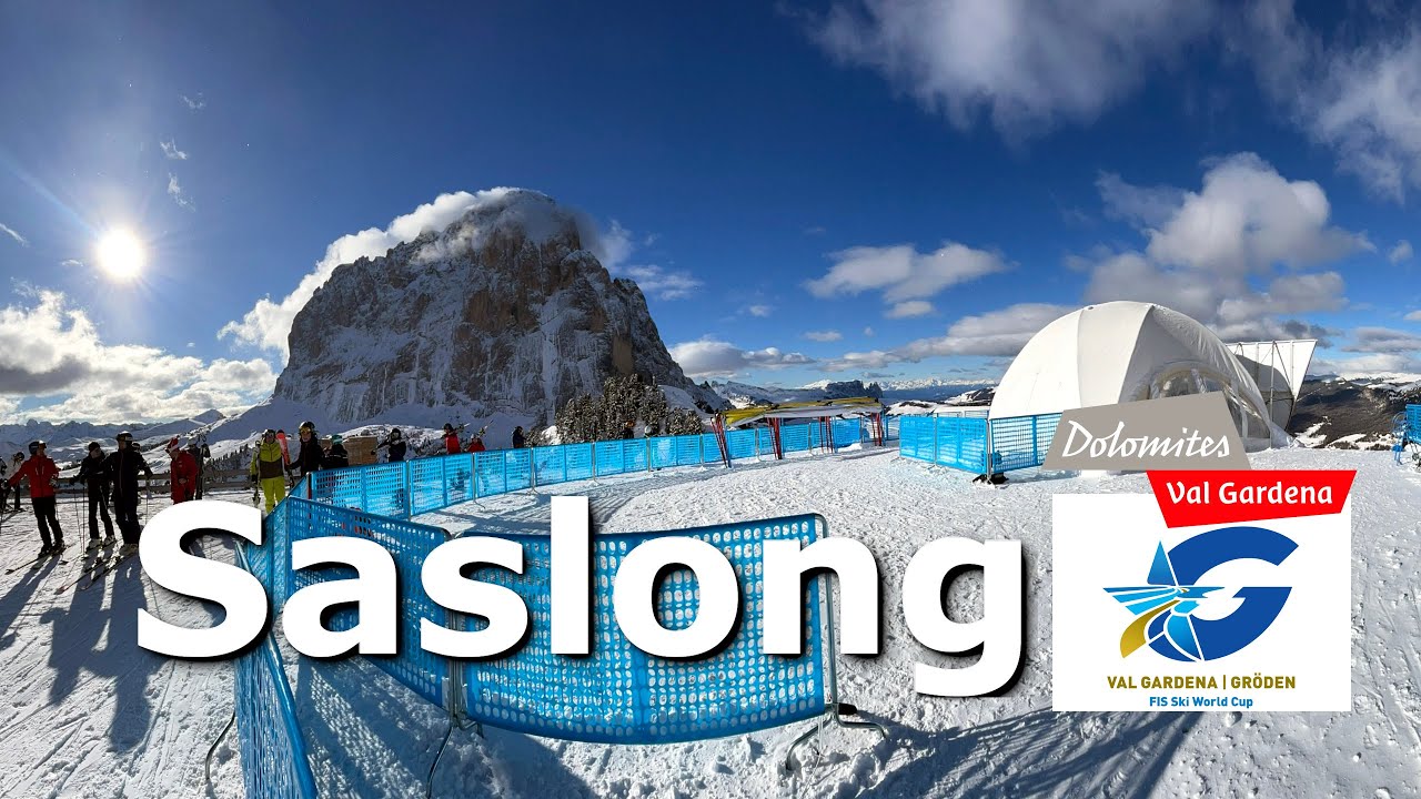 Pista Saslong: la pi&ugrave; famosa discesa della Val Gardena #dolomitisuperski #saslong #skiworldcup