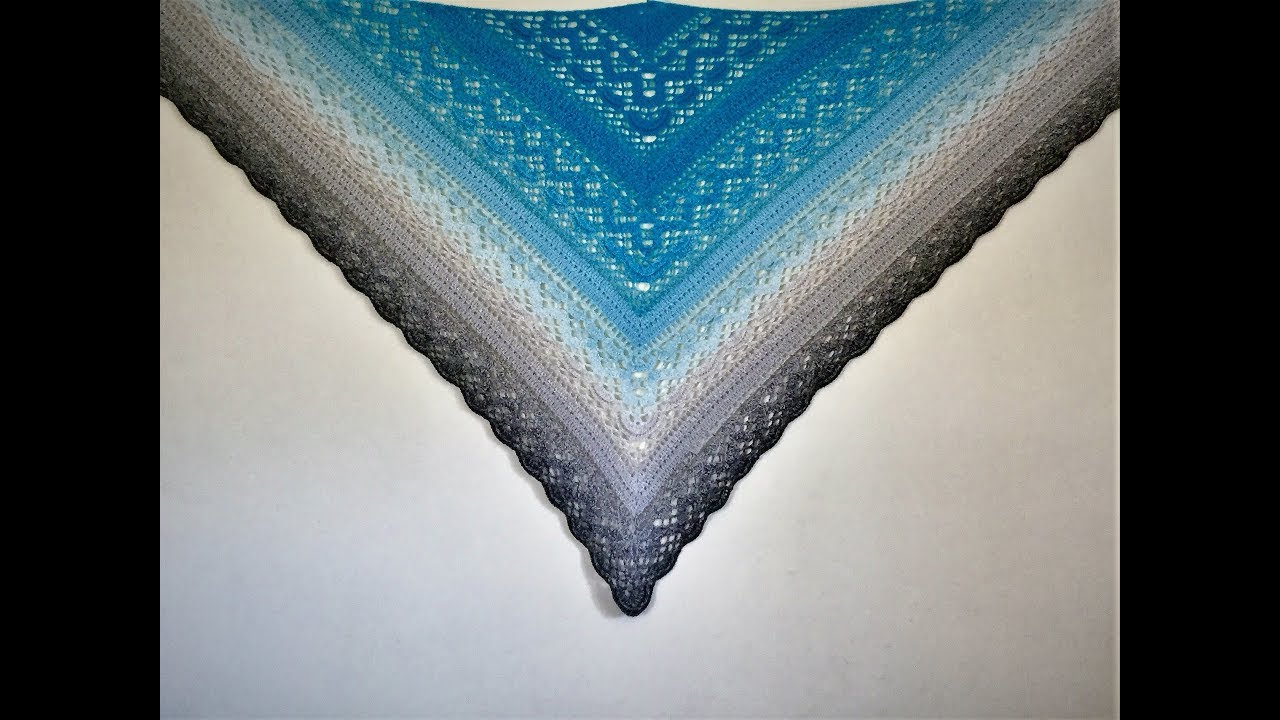 Chusta Klaziena na szydełku, część 1