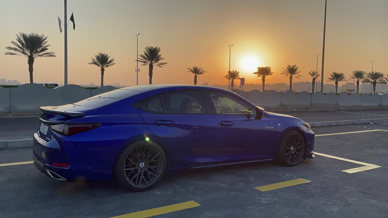 Lexus ES350 F Sport с заниженной подвеской и дисками HRE 20 дюймов