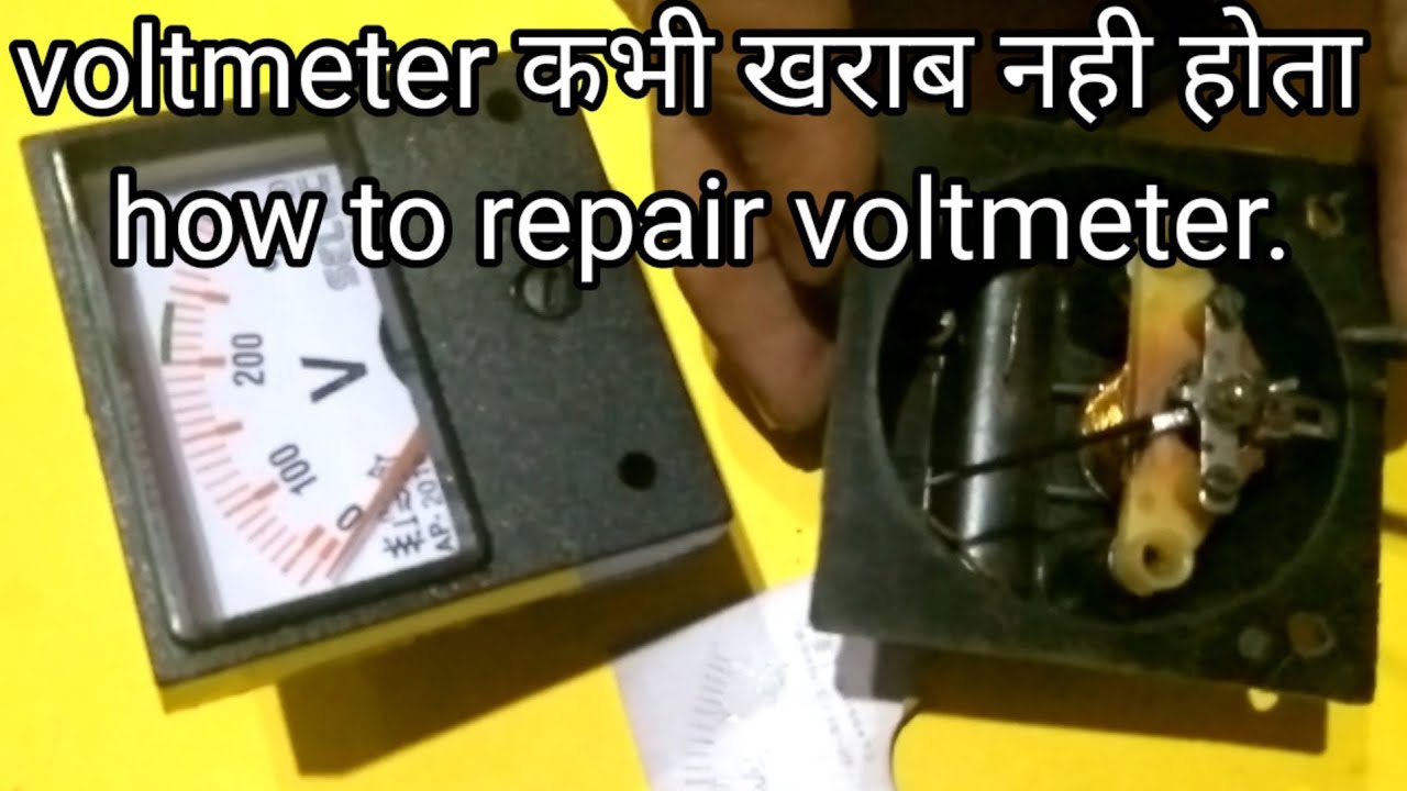 how to repair analog A.c.Volt meter .very easy voltmeter repair