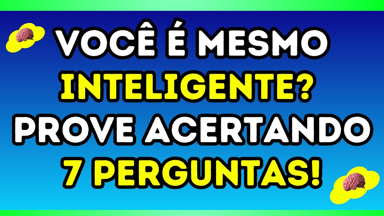 🔥 ACEITE O DESAFIO! 💡 SÓ OS GÊNIOS ACERTAM 7 OU MAIS NESTE QUIZ! 🧠 #quiz#QuizTime#PerguntasEDesafios