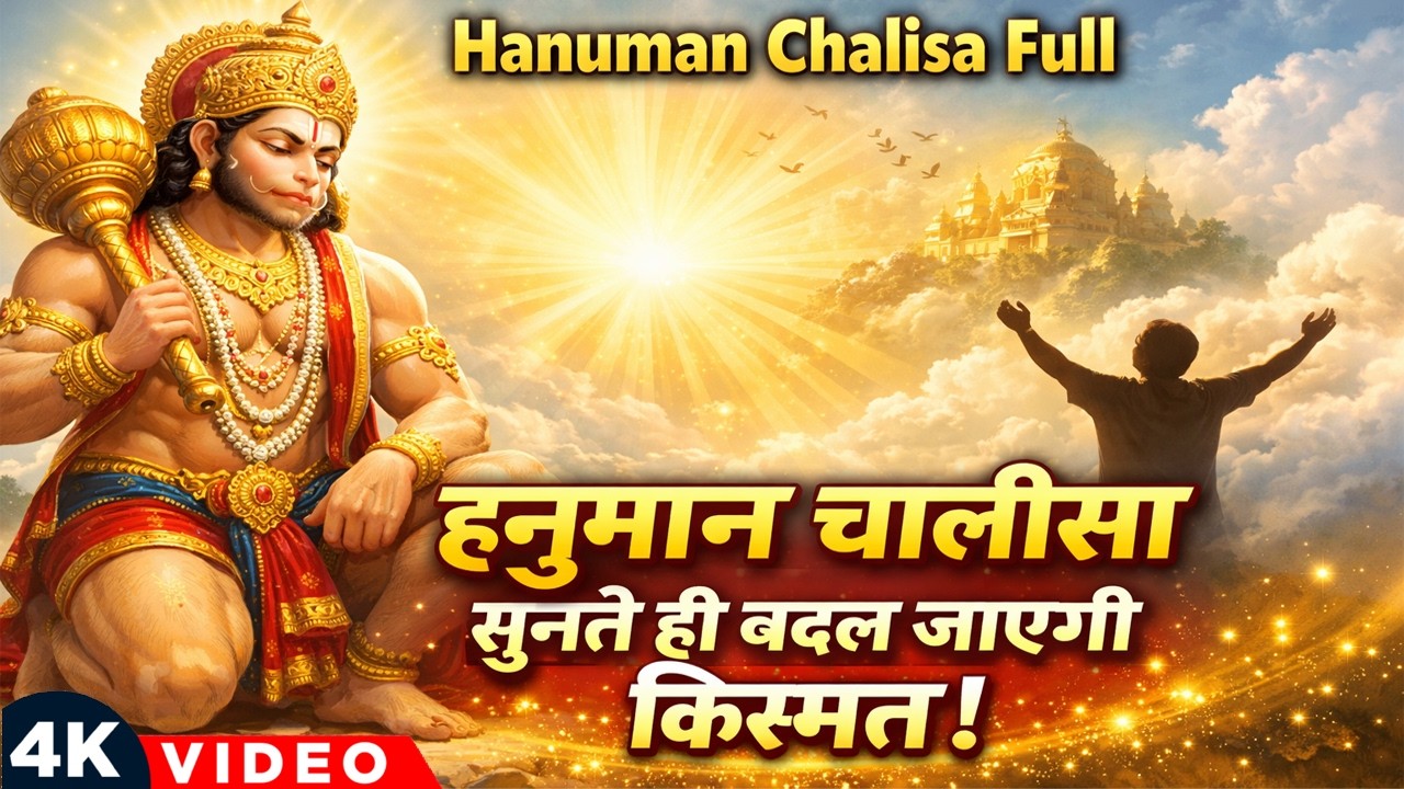 हनुमान चालीसा Full | Hanuman Chalisa with Lyrics | सुनते ही दूर होंगे सभी कष्ट