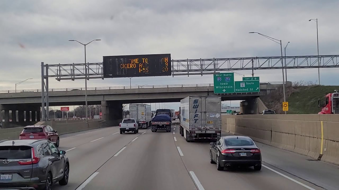 SOUTHERN ILLINOIS,USA || I-90 || INTERSTATE FREEWAY || TRUCKER'S WIFE ON THE ROAD