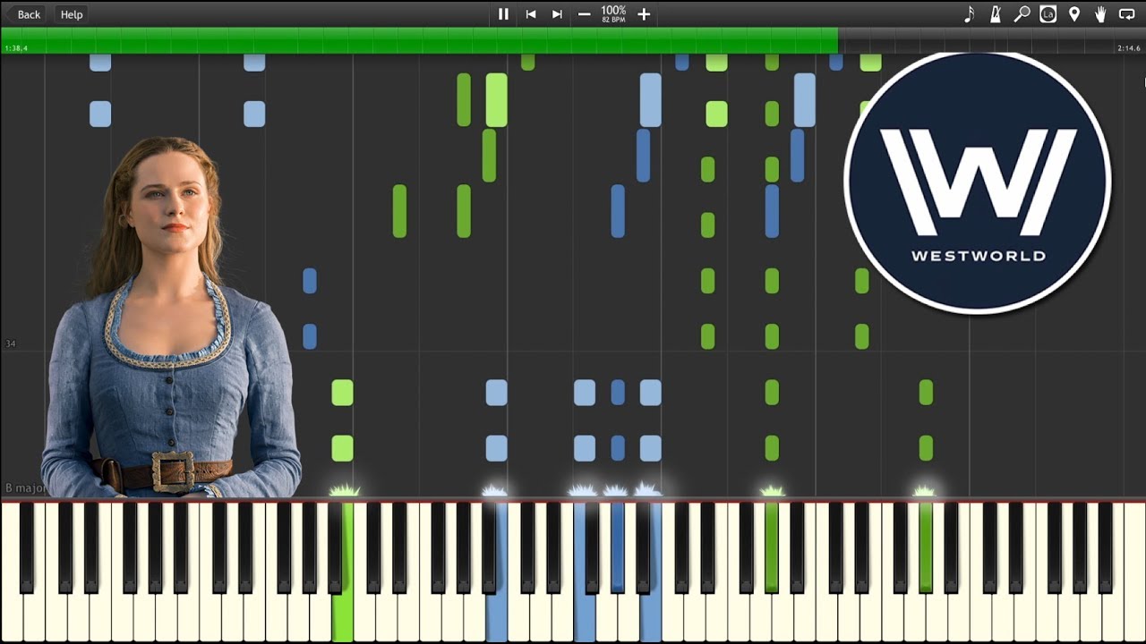 Westworld Season 2: Heart-Shaped Box - 2 Piano Tutorial